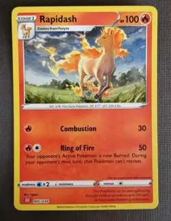 Rapidash 005/034 CLC NM Trading Card Game Classic Holo Pokemon - Image 1