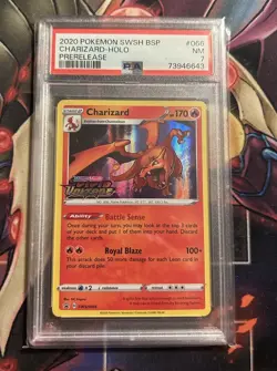 Charizard - (Prerelease) SWSH066 SWSH: Sword & Shield Promo Cards Holo PSA 7 - Image 1