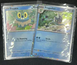 Froakie 056/197 Frogadier 057/197 Shrouded Fable OBF Promo Pokemon Card NM - Image 1