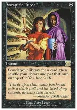 Vampiric Tutor Classic MTG Core Set 6th Edition Regular Card - Image 1