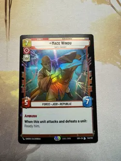 Star Wars Unlimited Mace Windu Non-Foil Card 149/252 Mint Condition - Image 1