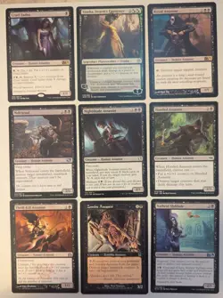 MTG Assassin theme lot - Black/Green. 9 cards - Image 1