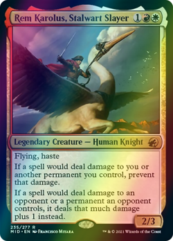mtg magic rem karolus, stalwart slayer FOIL ENGLISH tueur vaillant 3 available - Image 1