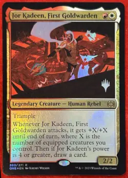 mtg magic Jor Kadeen, First Goldwarden FOIL promo ENGLISH premier gardore - Image 1