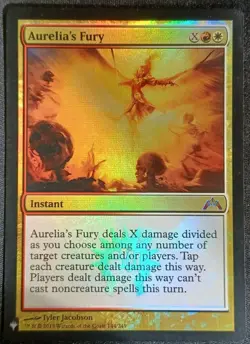 mtg magic aurelia's fury FOIL ENGLISH furie d'aurelia mystery booster 4 availabl - Image 1