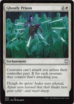 Ghostly Prison U Commander: Kaldheim 26 - LP MTG - Image 1