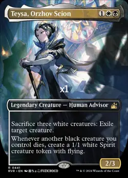 MTG Anime Borderless Ravnica Remastered RVR Teysa, Orzhov Scion MINT - Image 1