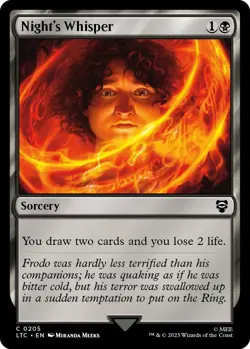 MTG The Lord of the Rings Commander - Night's Whisper - Image 1