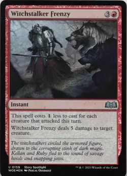 Witchstalker Frenzy - FOIL - U Wilds of Eldraine 159 - MTG - Image 1
