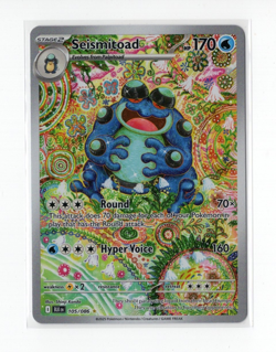 Pokemon TCG SV Black Bolt Seismitoad 105/086 NM - Image 1