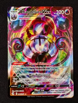 Chandelure VMAX 040/264 Fusion Strike Holo Ultra Rare Pokemon TCG English NM - Image 1