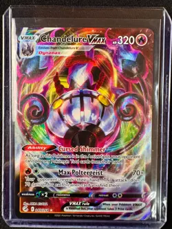 Chandelure VMAX 040/264 Fusion Strike Holo Ultra Rare Pokemon TCG English NM - Image 3