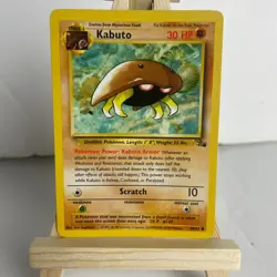 Kabuto 50/62 (Unlimited) Fossil Common Pokemon Light Play+ - Image 1