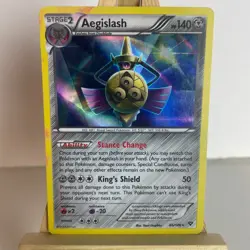 Aegislash 86/146 XY Base Set Holo Rare Pokemon Heavy Play+ - Image 1