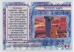 Farewell Lugia Topps Pokemon The Movie 2000 #68 2000 - Image 2