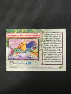 Topps Pokemon #12 Pikachu's Rescue Adventure TV Animation Edition LP - Image 2