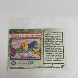 Topps Pokemon #12 Pikachu's Rescue Adventure TV Animation Edition LP - Image 2