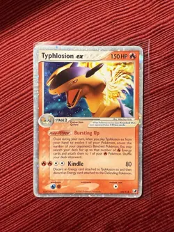 Typhlosion ex 110/115 Unseen Forces Holo Pokemon - MP/HP Condition - Image 1