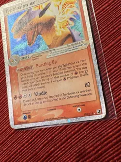 Typhlosion ex 110/115 Unseen Forces Holo Pokemon - MP/HP Condition - Image 2