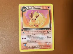 Dark Flareon 35/82 1st Edition Uncommon Non-Holo Team Rocket Set Pokemon NM/LP - Image 1
