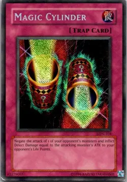 Magic Cylinder LON-104 Labyrinth of Nightmare Yugioh HP Crease - Image 1