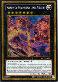 Number C6: Chronomaly Chaos Atlandis - PGLD-EN018 - Gold Secret Rare - Yugioh - Image 1