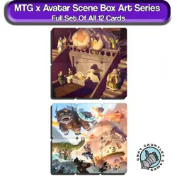 MTG Avatar The Last Airbender COMPLETE Scene Art Card Set All 12 MTG Magic Tea B - Image 1
