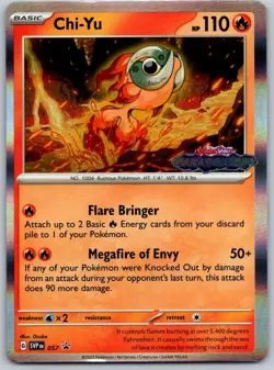 Chi-Yu SVP057 Prerelease Promo Holo Stamped Paradox Rift Pokemon Card NM - Image 1