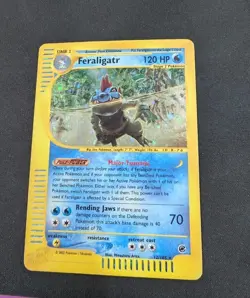 Feraligatr Holo Expedition Set Pokemon Card 12/165 WOTC MP - Image 1