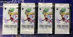 Magic the Gathering Final Fantasy Collector Booster Sample Packs SEALED 4 Packs - Image 1