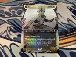 MTG Avatar The Last Airbender Avatar Aang Borderless Foil 0308 - Image 1