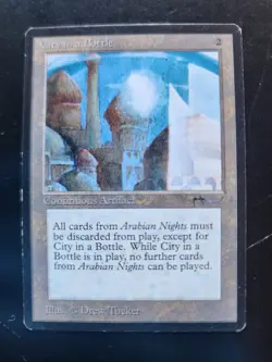 City in a Bottle Magic: The Gathering MTG x1 Arabian Nights Moderately Played MP - Image 1