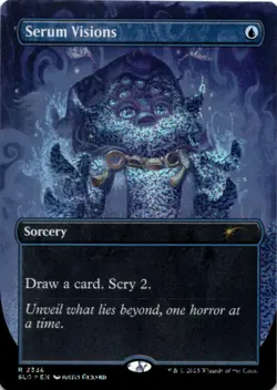 MTG Serum Visions () (Confetti Foil) Foil NM Secret Lair Drop Series Magic 2338 - Image 1