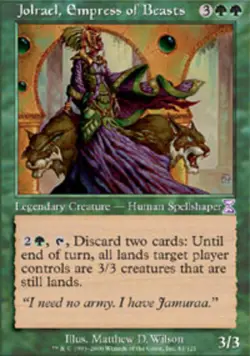 MTG Jolrael, Empress of Beasts, Timeshifted, Heavily Played, English - Image 1