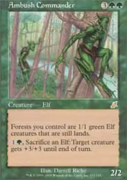 MTG Ambush Commander, Scourge, Heavily Played, English - Image 1