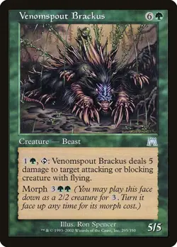 Venomspout Brackus NM/M Onslaught Green Creature Beast Mtg Magic Regular English - Image 1
