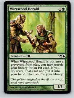 Magic the Gathering Wirewood Herald Duel Decks: Elves vs. Goblins MTG Free Ship! - Image 1