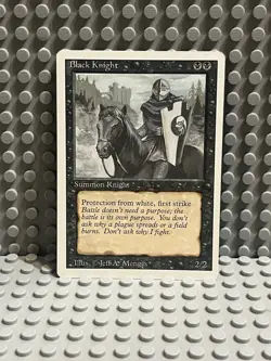 Magic the Gathering | Revised Edition | Black Knight - Image 1