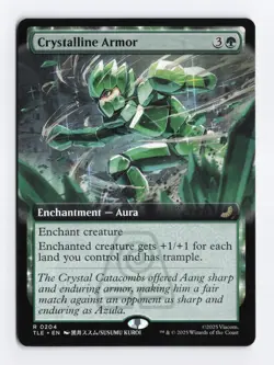 Crystalline Armor Extended Art #204 Rare - MTG TLE Avatar Eternal-Legal - Image 1