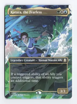 Katara, the Fearless Borderless 305 Rare MTG Avatar: The Last Airbender TLA - Image 1
