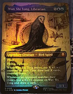 MTG: Avatar: The Last Airbender: Wan Shi Tong, Librarian (BORDERLESS) (FOIL) - Image 1