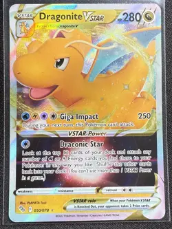 Dragonite VSTAR Ultra Rare Pokemon GO 050/078 - Image 1