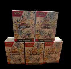 LOT OF 5 - Pokemon TCG Prismatic Evolutions Booster Bundle - FACTORY SEALED - Image 1
