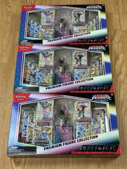 x3 Pokemon TCG Prismatic Evolutions Premium Figure Collection | All Brand New - Image 1