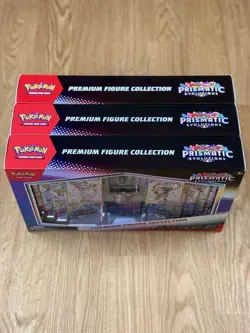 x3 Pokemon TCG Prismatic Evolutions Premium Figure Collection | All Brand New - Image 2