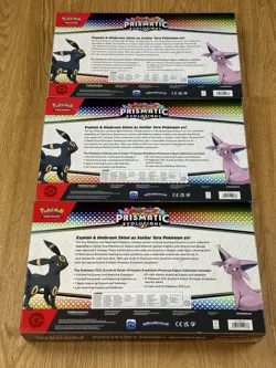 x3 Pokemon TCG Prismatic Evolutions Premium Figure Collection | All Brand New - Image 4