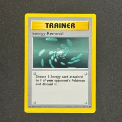 Energy Removal 092/102 Base Set (Shadowless) Regular Pokemon TCG - Image 1