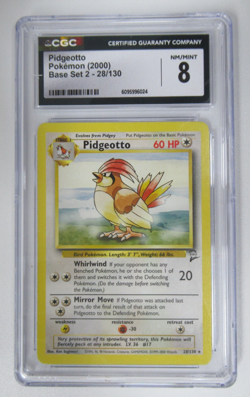 2000 Pokemon Base Set 2 Pidgeotto 28/130 CGC 8 - Image 1