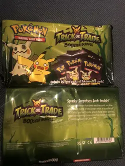 2 Unopened Nintendo Pokemon TCG Trick or Trade BOOster Bundle 50 Packs 2023 - Image 1