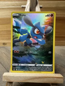 Pokemon Crown Zenith: Galarian Gallery Full Art,Holo Riolu #GG26/GG70 NM - Image 1